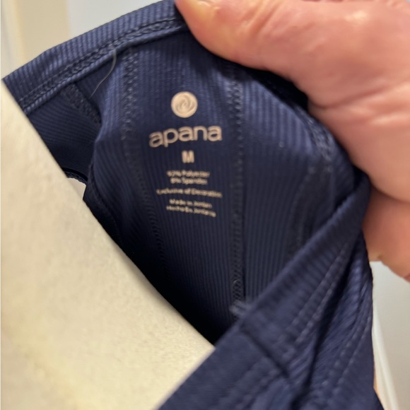 Apana Workout Ribbed Blue Tank Top - Picture 9 of 11